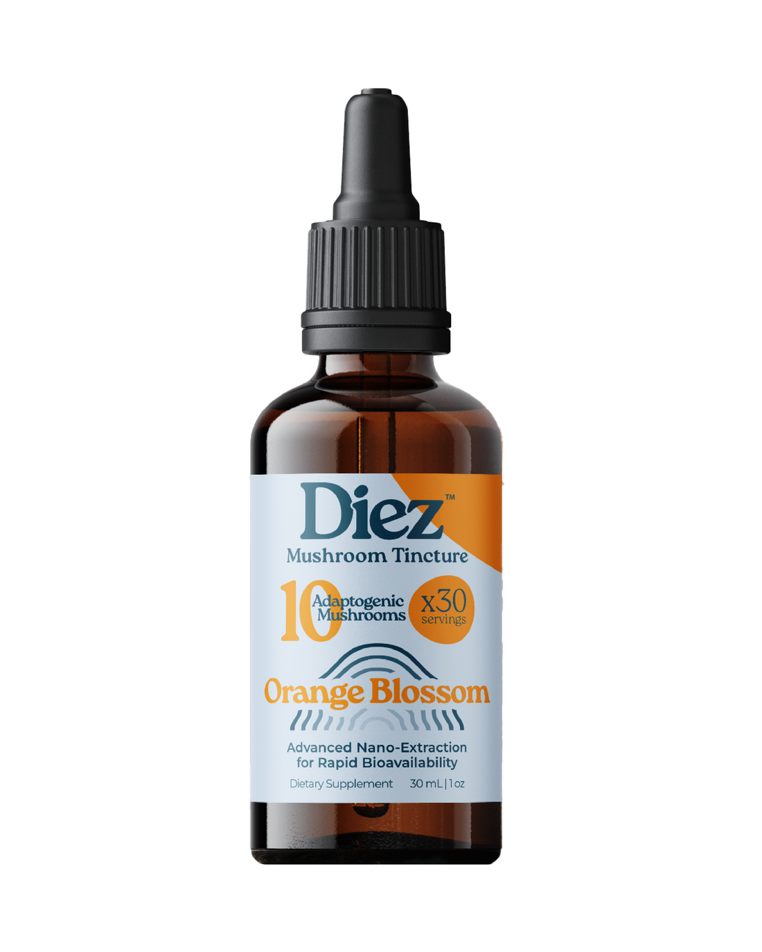DIEZ tincture bottle product display